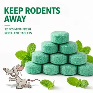 12 - Pack Popular Natural Rodent Repellent Balls, peppermint & lemon oil, An Effective Pest Control Solution, Sturdy and multi - functional, deterring squirrels, rats, etc. Safe, long - lasting, Strong scent. Purchase with caution.