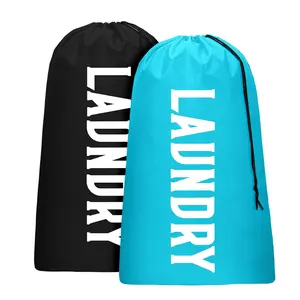 2 Pack XL Laundry Bag, Machine Washable Dirty Clothes Organizer, Large Enough to Hold 4 Loads of Laundry, 24" x 36", Drawstring