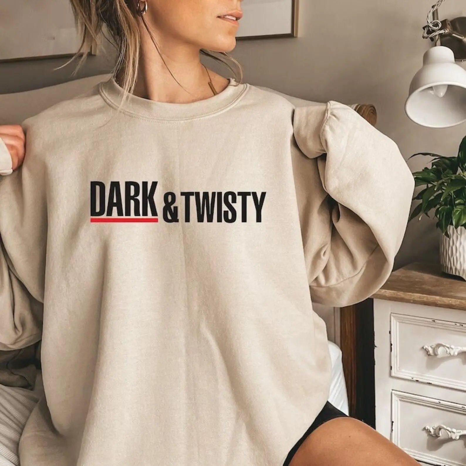 Dark & Twisty Grey's Anatomy Crewneck | Meredith Grey | Grey Sloan Memorial Hospital | Derek Shepherd | Christina Yang Womenswear Sweaters Comfort Casual affordable
