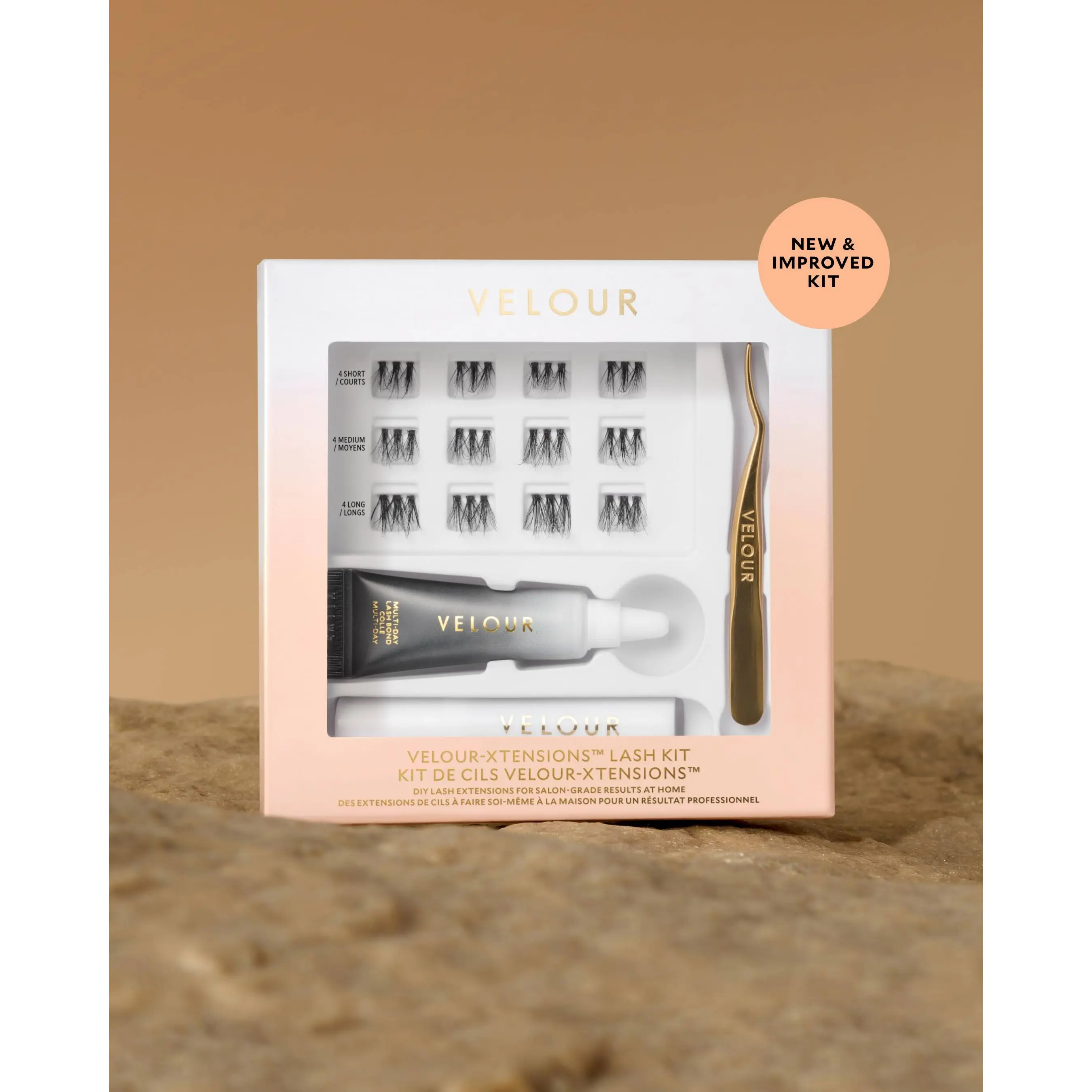 Velour-Xtensions DIY Lash Kit Bond, Remover & Applicator - Easy At Home Lash Extensions