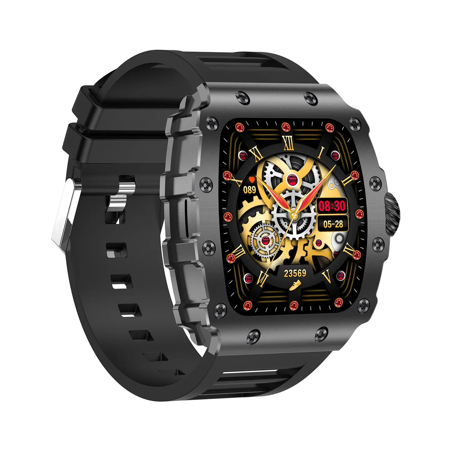 Wearable Smart Wristwatch - 1.5in Touchscreen Fitness Tracker with Heart Rate Monitor, Blood Oxygen, Sleep Tracking, Pedometer, Step-Calorie Counter, Magnetic USB Charging, Swimming Waterproof for Android iOS