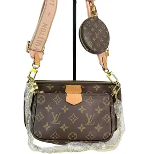 Pre-owned Louis Vuitton Leather Crossbody Bags Monogram Canvas Multi Pochette Shoulder Bag Crossbody