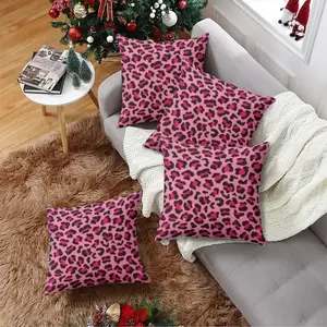 Hot Y2K Leopard Print Pillowcase Set, Room Decoration, 2 Piece, 45.72 Cm X 45.72 Cm, No Filling, Suitable for Teens and Women