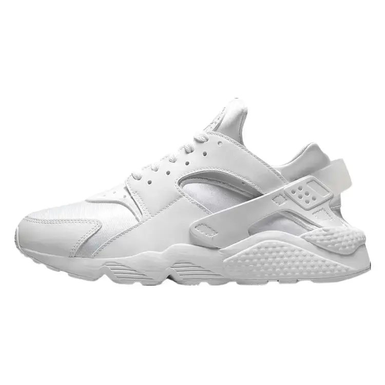 NIKE Men's Air Huarache Sneaker in Triple White - Solid, Breathable Shoe with Supportive Rubber Sole for Outdoor and Casual Outfits, Casual Men's Sneaker, Basic, Chic Men's Sneaker