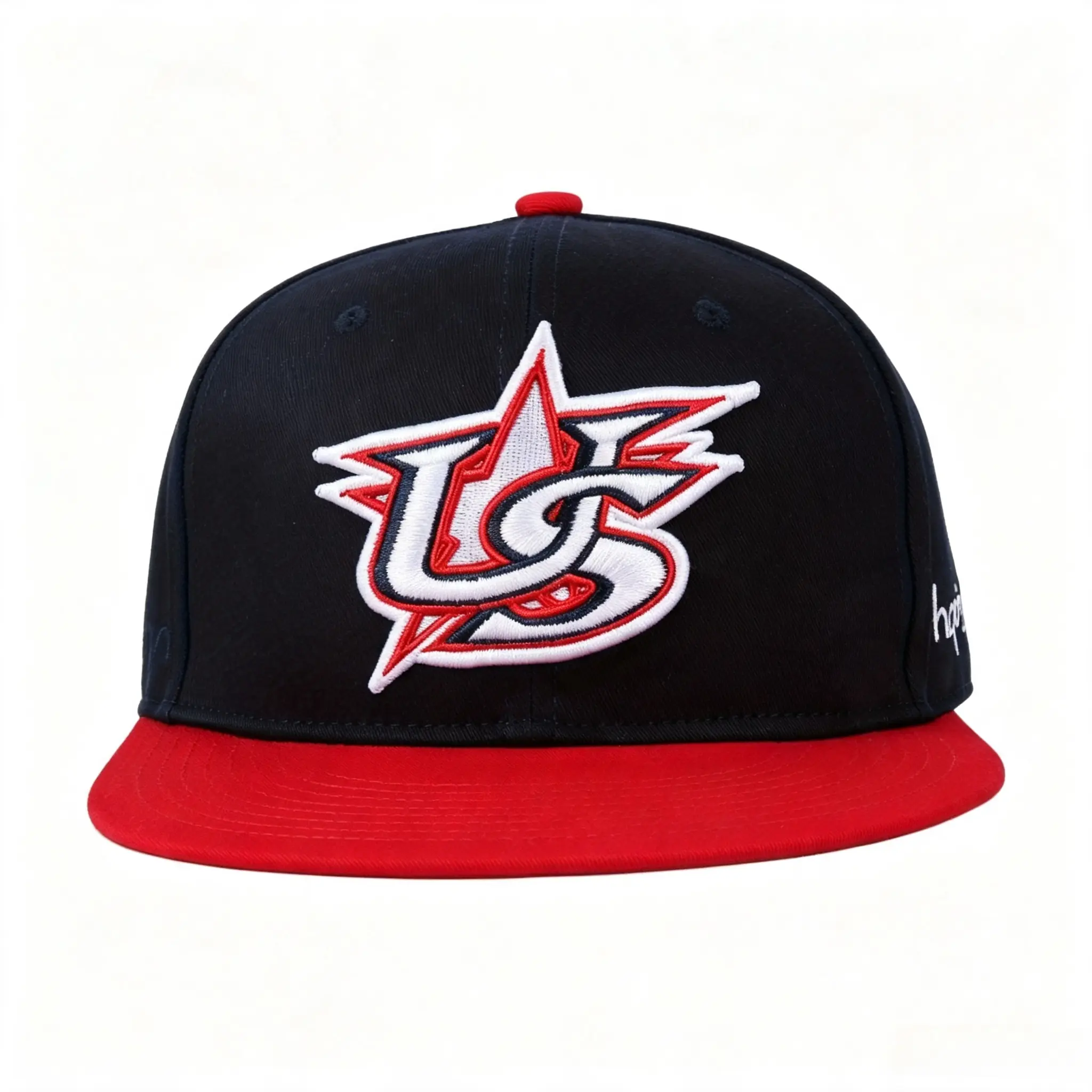 2026 World Baseball Classic USA National Team Embroidered US Star Logo Hip-hop Flat Brim Snapback Cap, Sports Souvenir Hat for Outdoor Activities