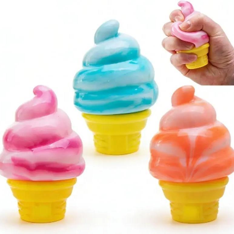 Ice Cream Squeeze Squishy, Ice Cream Squishy, Slow Rise Sensory Fidget Toy, Easter Basket Stuffers Party Favors