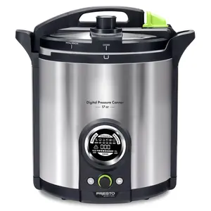 Presto Precise 02152 17 Qt Electric Pressure Canner, Stainless Steel, Silver Presto Precise 02152 17 Qt Electric Pressure Canner, Stainless Steel, Silver