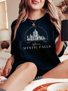 Mystic Falls Shirt, Vampire, Salvatore Brothers, Vampire Shirt, Damon and Stefan Shirt, werewolves, Diaries, witches, Bookstagram, Bookfan