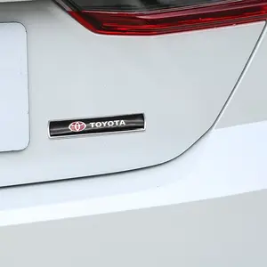 2pcs Toyota Car Side Badges Trunk Decorative Stickers, Waterproof and UV Resistant Easy to Install, Custom Styling for Corolla Camry Rav4 Highlander Prius
