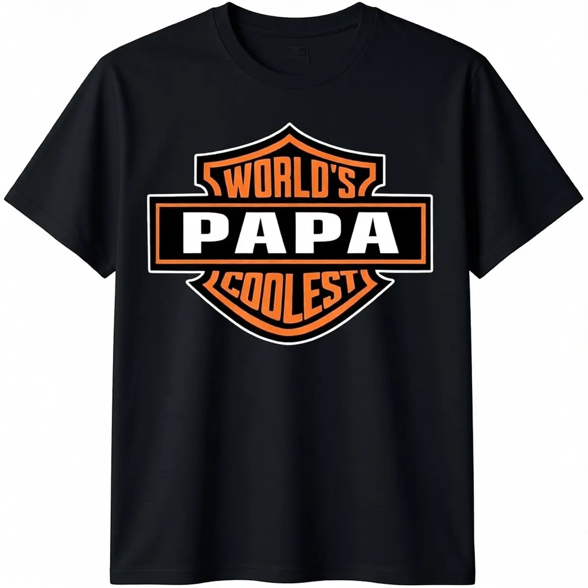 Men's 'Papa The Man The Myth The Legend' Graphic T-Shirt, 100% Cotton Streetwear Top for Dad, Casual Short Sleeve Father's Day Gift, Tshirt, Clothes