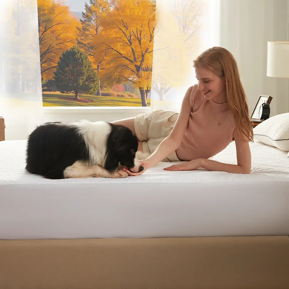 [BEDLORE] Waterproof mattress cover,Bed protector,Best mattress cover for sweaty sleepers,SleepTips,Plastic-y feel