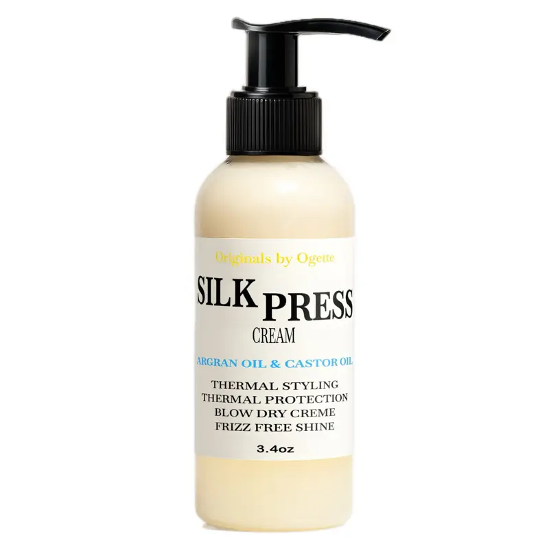 Originals by Ogette Silk Press Thermal Creme Haircare - Lightweight Formula for Softer Hair, Moisturizing, and Shine Maintenance - Comfort