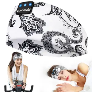 LC-dolida Wireless Sleep Headphones – Ultra-Thin HD Stereo Speakers, Perfect for Side Sleepers, Gym, Yoga, Travel. Lightweight Comfort Anywhere.