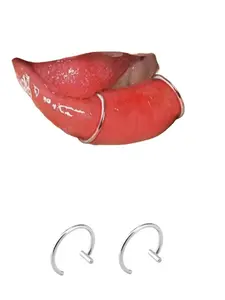 Punk Style Non Piercing Lip Ring, Fashionable Lip Jewelry for Women & Men, Trendy All-match & Exquisite Jewelry for Birthday Gift
