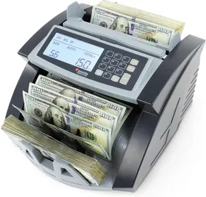 USA Money Counter with ValuCount, UV/MG/IR Counterfeit Detection, Add and Batch Modes - Large LCD Display & Fast Counting Speed 1,300 Notes/Minute