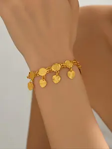 Women's Fashionable Coin Design Bracelet, Casual Trendy Bracelet, Exquisite Bracelet, Fashionable Jewelry for Women & Girls for Daily & Party Decoration