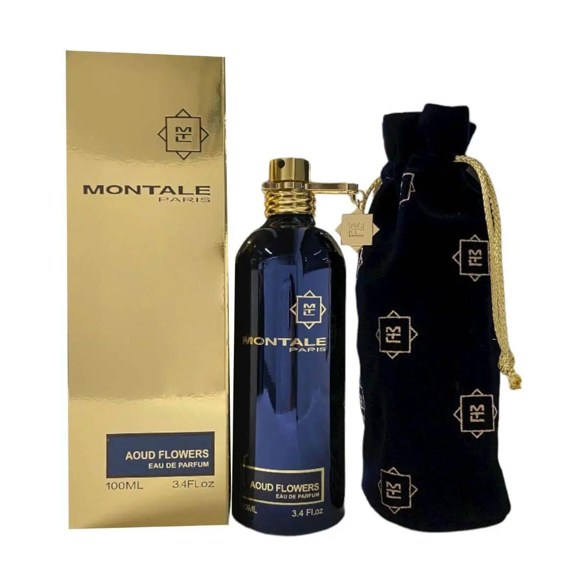 Montale Aoud Flowers Unisex Eau de Parfum - Intense Luxury Floral Bouquet Fragrance with Geranium, Rose, Woody Oud Notes, 3.4 fl oz Eau de Parfum Bottle, Intense Eau De Parfum Unisex Fragrance, Luxury Aroma Unisex Fragrance