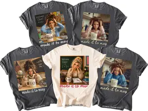 Last Day of School Teacher Doll Face Meme T-Shirt Ver 4, Funny End of Year Summer Break Shirt, Matching Made It To May Comfort Colors Tee, Gift for Teacher
