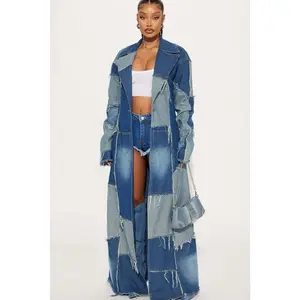 Don't Talk Loud Denim Trench Coat - Vintage Wash K