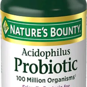 Edible Nature's Bounty Acidophilus Probiotic Digestive Health Supplement, 120 Tablets