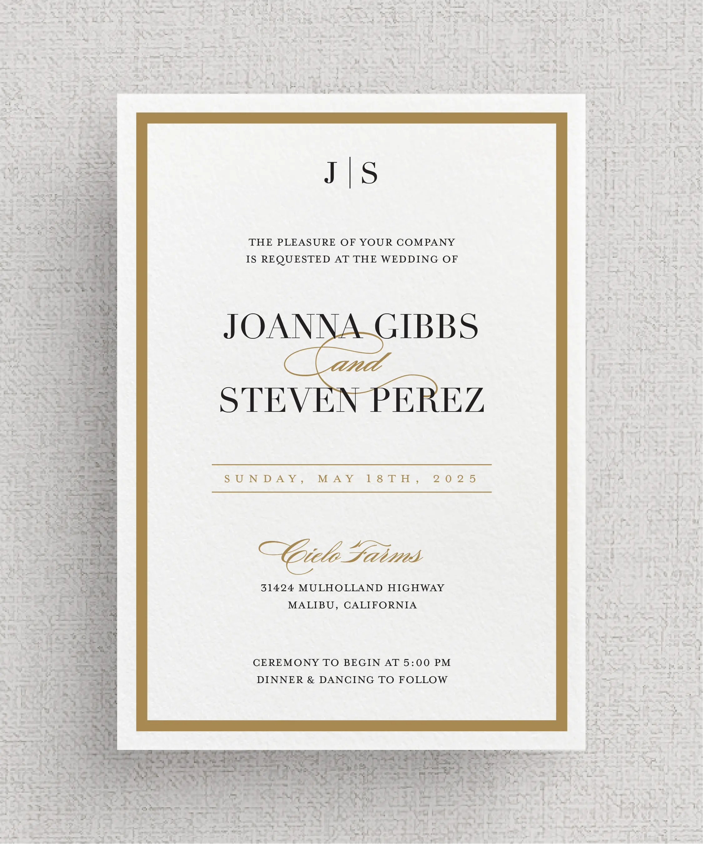 Frame'd - No. 1 | Card Stock Wedding Invitations | Personalized Design