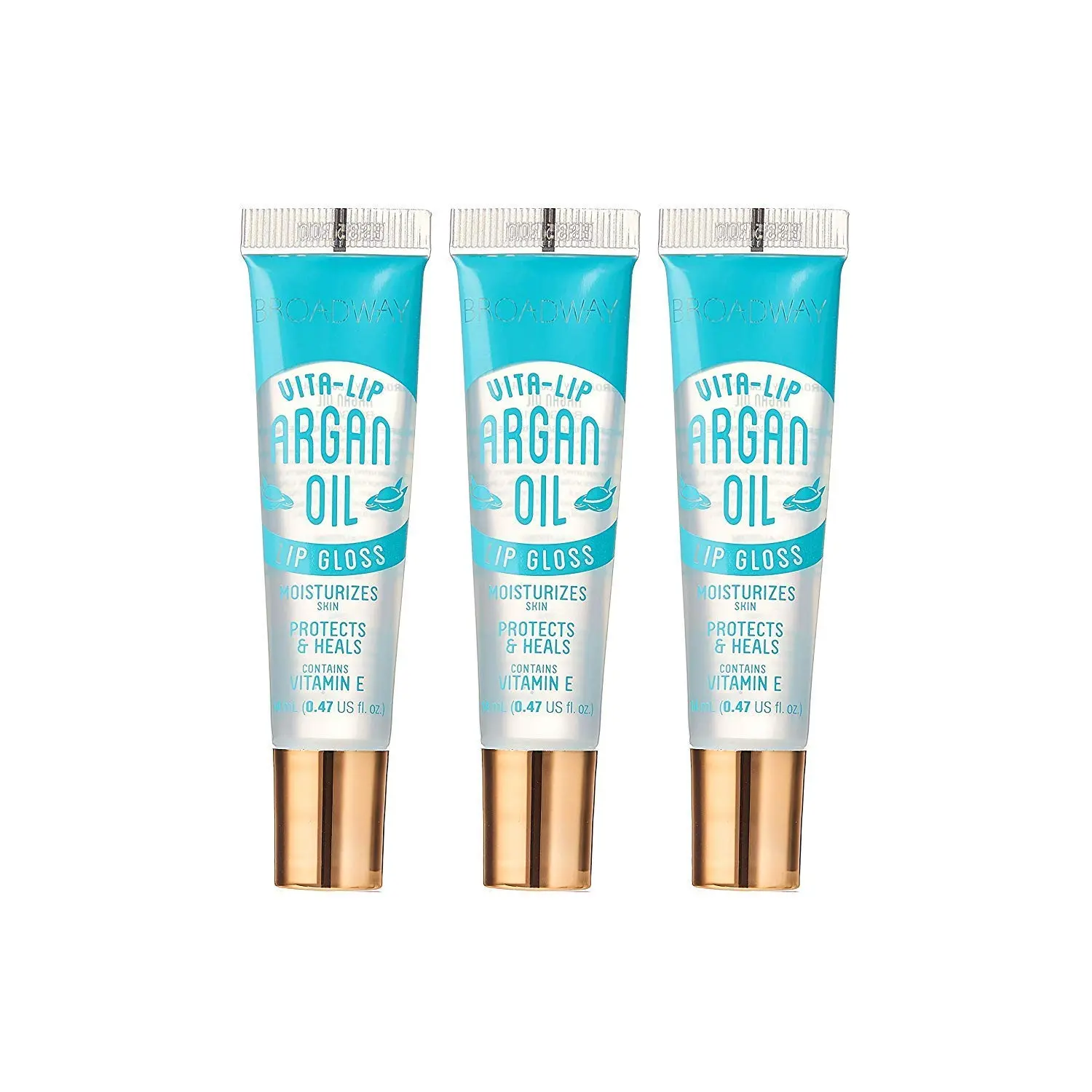 Broadway Argan Lip Gloss 3 Pack