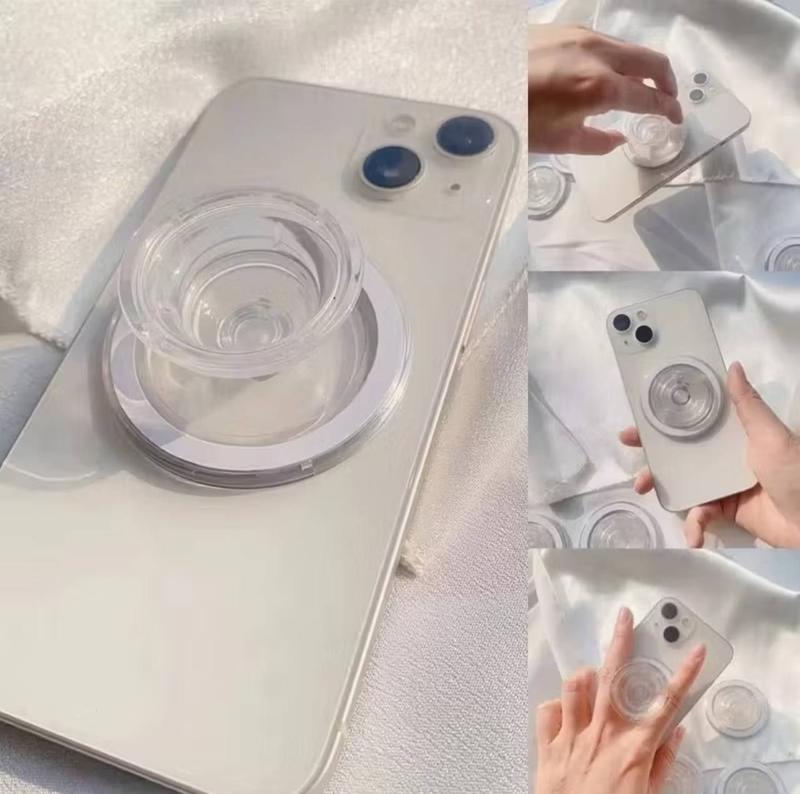 Black Girl Aesthetic Phone Grip – Afro Hair Illustration Pop Socket & Kickstand – Empowerment Accessory