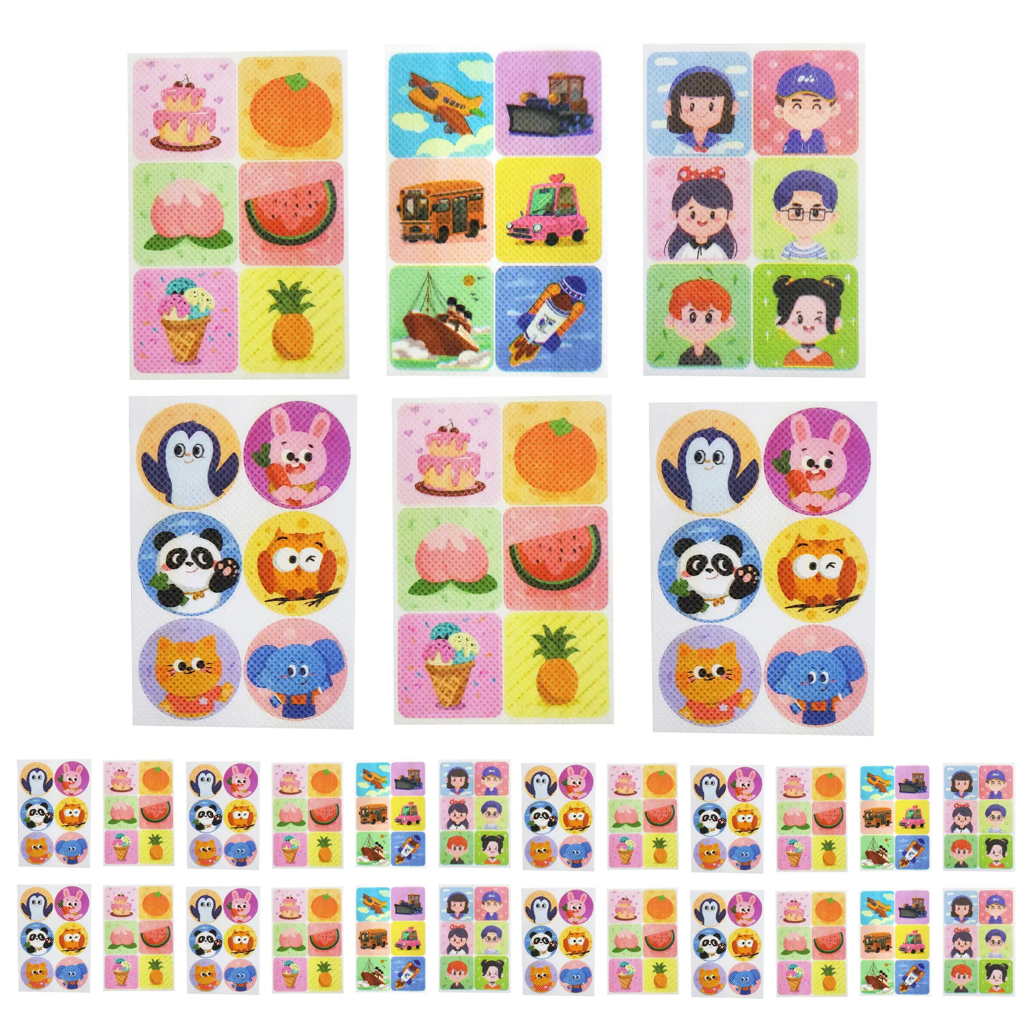 180 Counts Animal Shaped Mosquito Repellent Patch Stickers for Kids and Adults, Skin Friendly Cartoon Repellent Patches