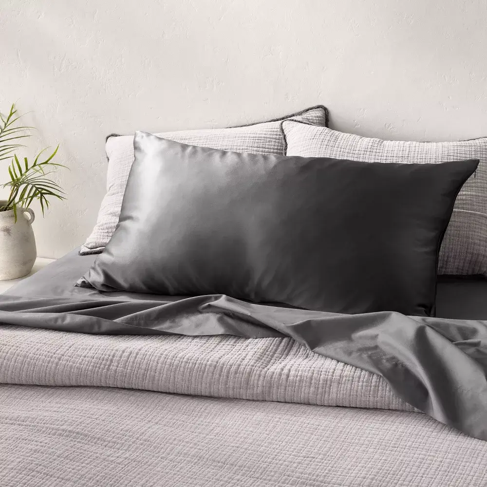 Solid Silk Pillowcase - Casaluna