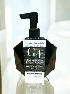 Creation Essentials G4 For Men Body Wash Refreshing Skincare 10oz Gentle Cleansing with Sweet Almond Olive Oil & Niacinamide Blend Fragrance