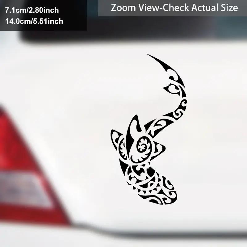 1PC Niche Totem Tattoo Aesthetic Sticker (for car accessories/subculture decor gadgets) Scorpion Totem logo texture design, fits rebellious & uninhibited dark tribal-style lovers' taste Decor sticker + niche tribal tattoo-style decor goods