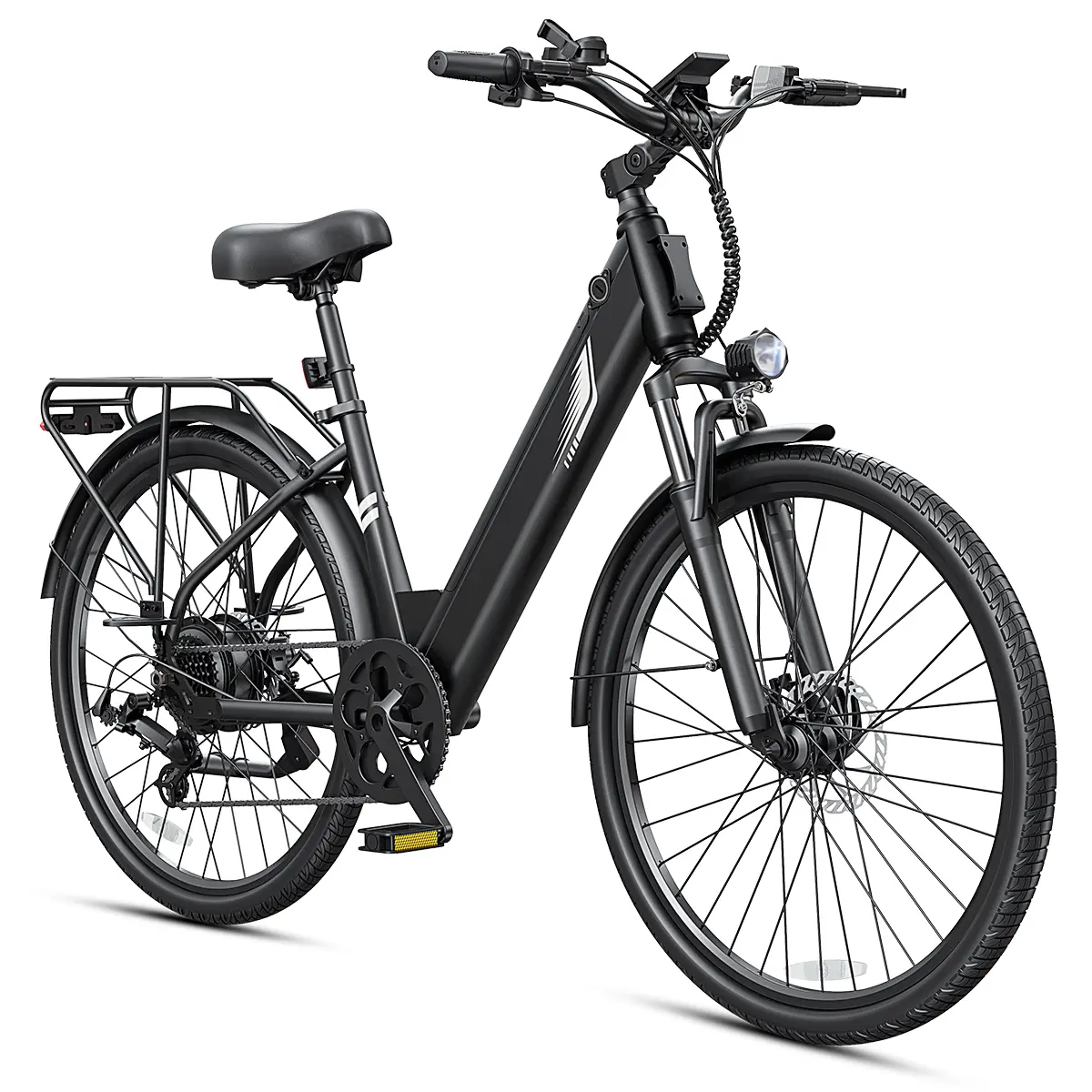 DYU C7 Lite 26-Inch Commuter Ebike for Adults, All-Seasons Outdoor Riding Biking Equipment