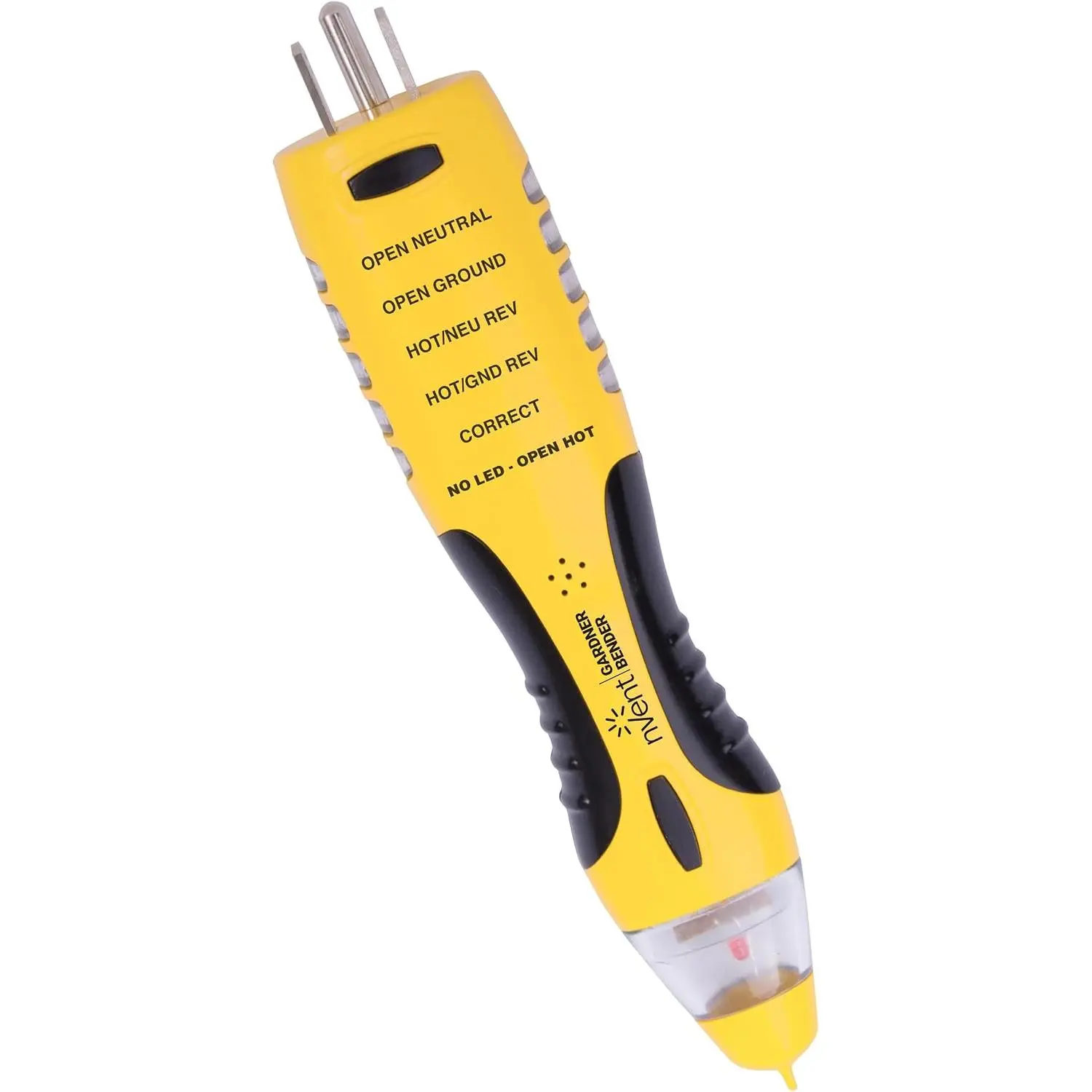 Sperry Instruments VD7504GFI DualCheck 2in1 NonContact Voltage Detector + GFCI Outlet Circuit Analyzer, 360° Visual & Audible Indicators, 501000V AC, 250 lb.Crush Rating
