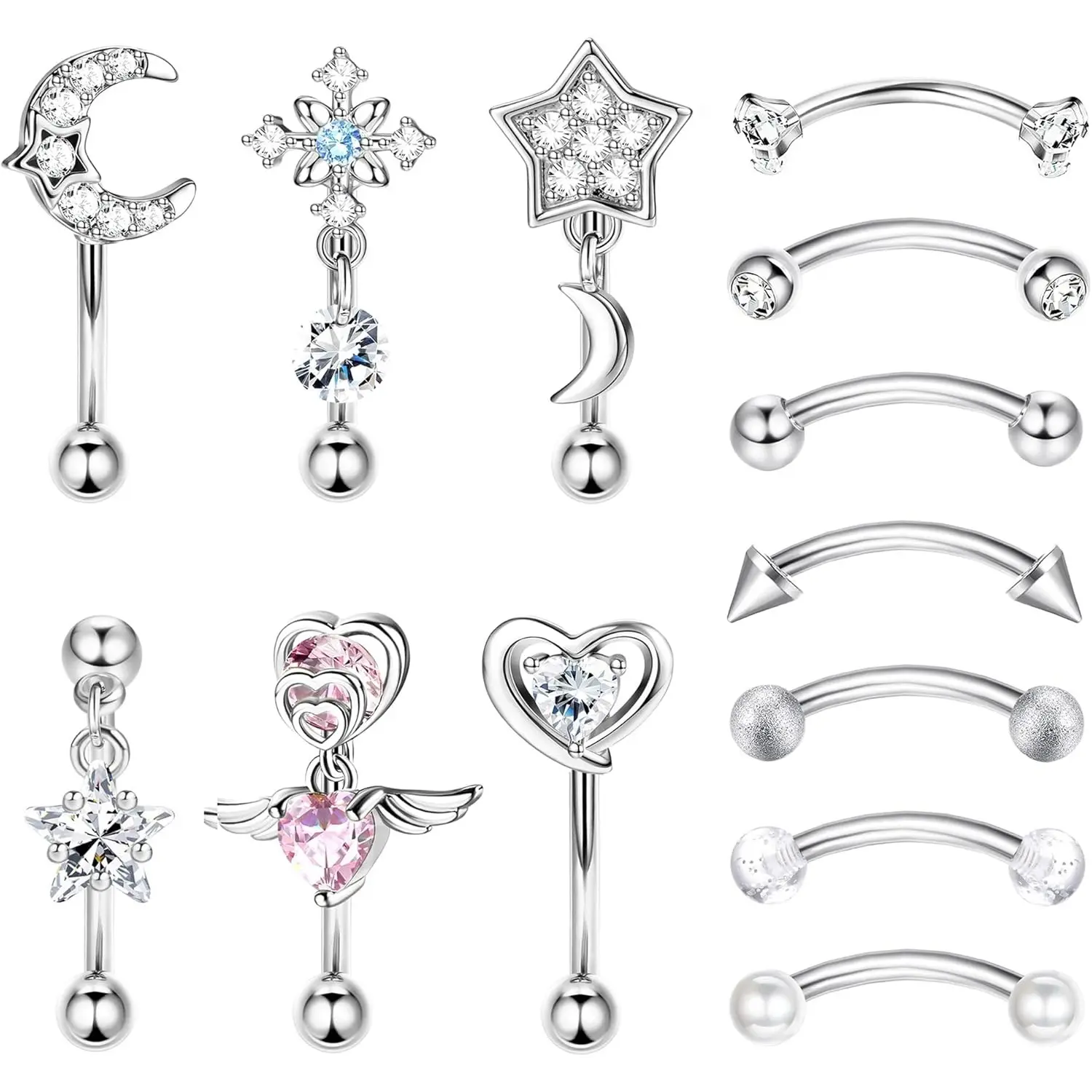 Cross & Star Rook Earrings