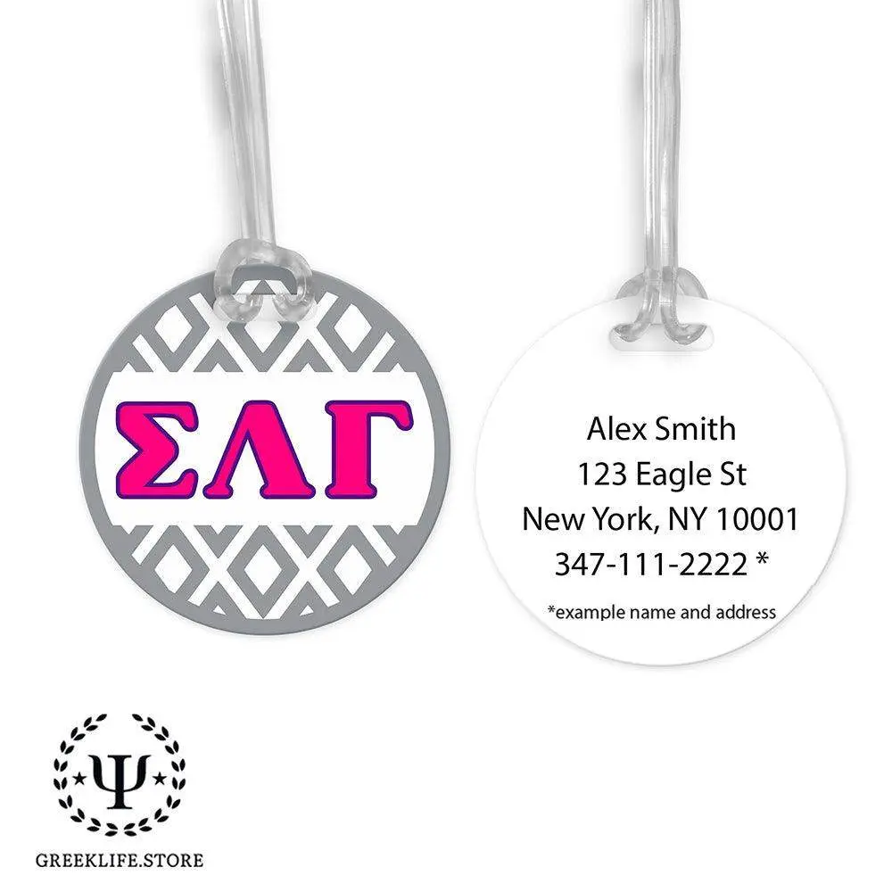 Sigma Lambda Gamma Luggage Bag Tag (round)