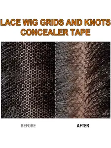 5-Piece Lace Wig Grid & Knot Invisible Fusion Tape, Breathable Hair Node Decoration Strap, Anti-Slip Hair Adhesive Tape