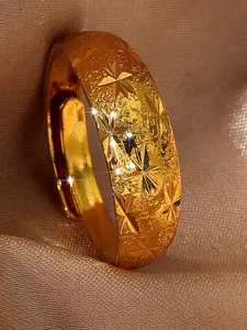 High-Quality Starry Ring Jewelry, Geometric Star Design, Copper Plated 24k, Perfect Gift for Boyfriend Friend, Valentine's Day Present