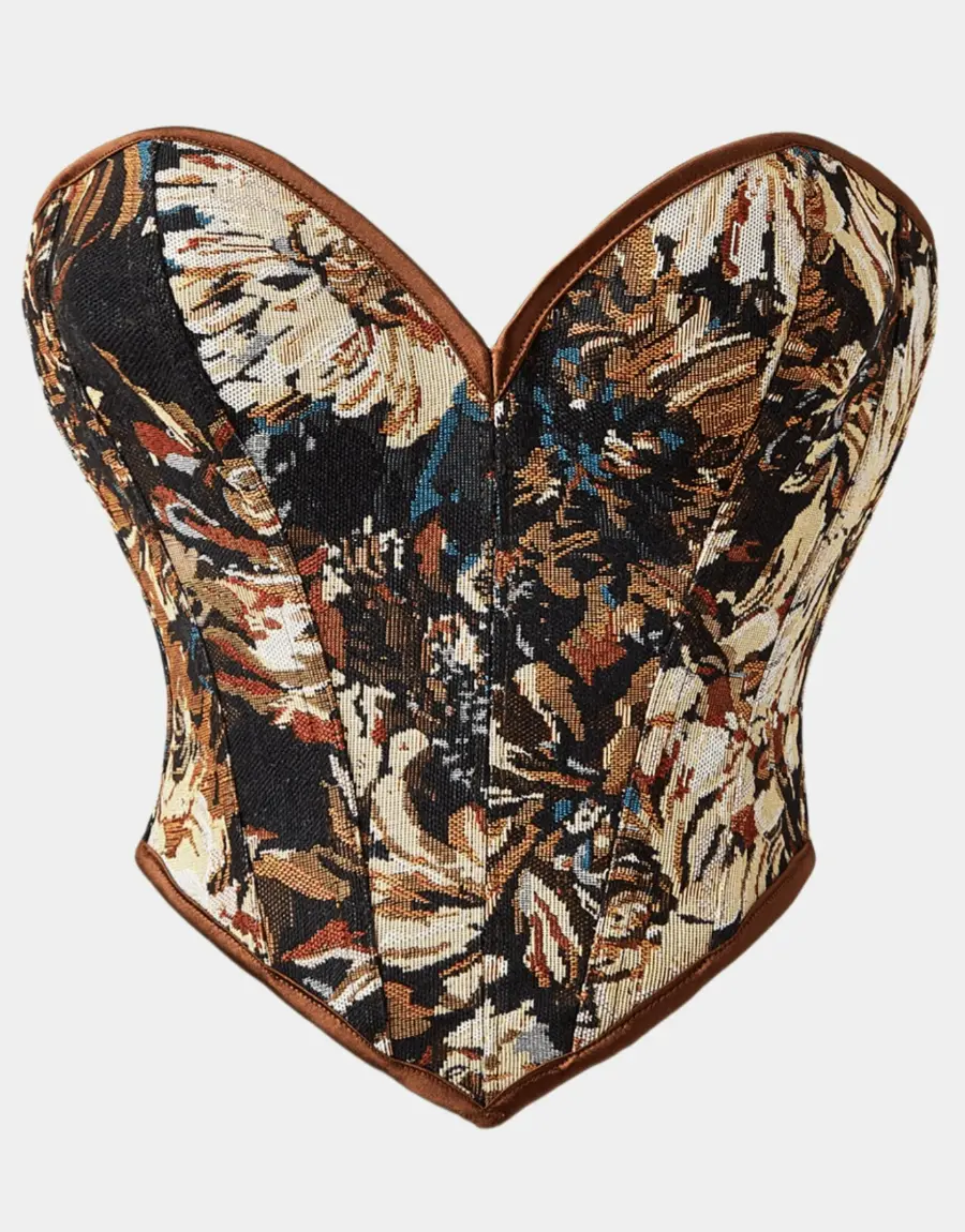 Womens Vintage Strapless Corset Top Slim Fit Party Going Out Fashion Wear Womens Vintage Strapless Corset Top Slim Fit Party Going Out Fashion Wear