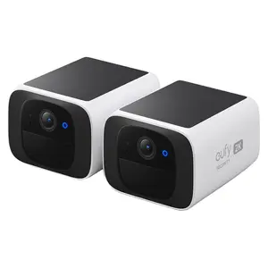 eufy SoloCam S220 2K Solar Powered Wireless Outdoor Security Camera - 2 Pack