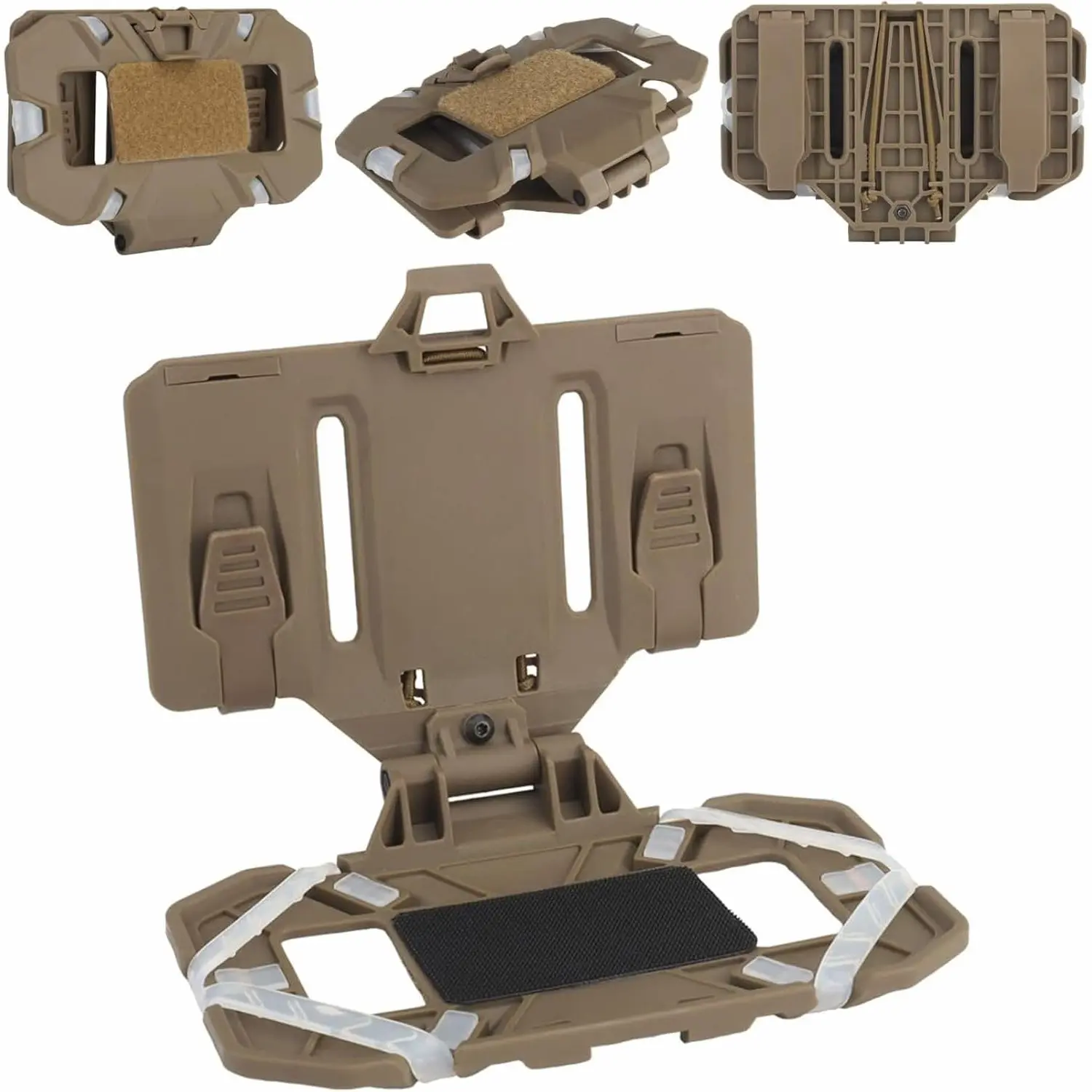 1pc MOLLE Vest Phone Holder, Tactical Folding Navigation MOLLE Holder, Multifunctional Navigation MOLLE Holder, Tactical Vest Chest Foldable Mobile Phone Holder, Suitable For Outdoor Shooting Air Gun And Hunting, Tactical Games, Activity Training
