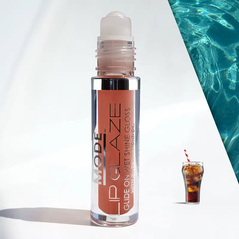 MODE Lip Glaze Fizzy Cola Pop Flavored Hydrating Roll On Glide On Wet Shine Lip Gloss