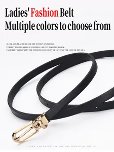 Women's Fashionable Colorful Dopamine Belt, Fine Waistband for Suit Dresses, Versatile Accessory for Daily and Dates, Modern Buckle Belts, Trendy Belt, Street Style Belt