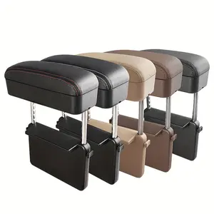 Car Armrest Box Elbow Rest Pad Arm Rest Extender Universal Console Storage Organizer Adjustable Height Elbow Support