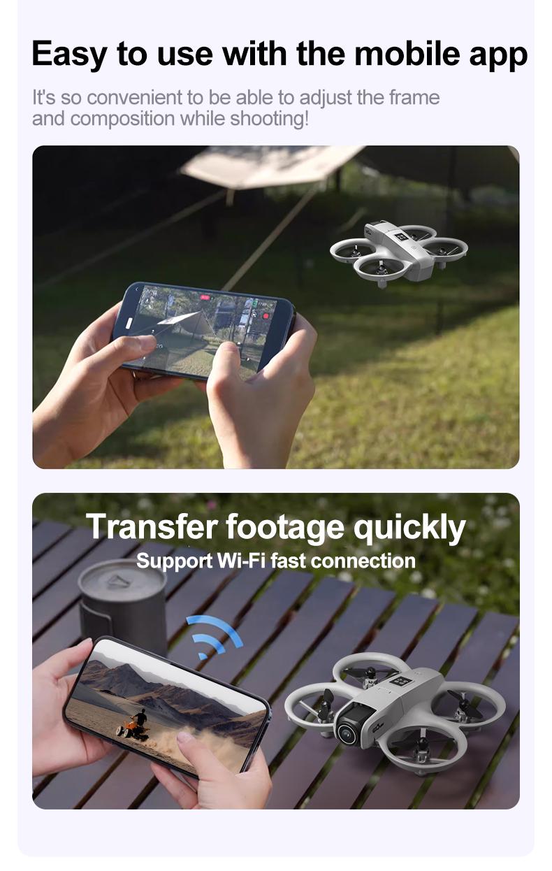 GT3 Drone - Ultra Lightweight Quadcopter With Dual Cameras For Safe, Stable Flights