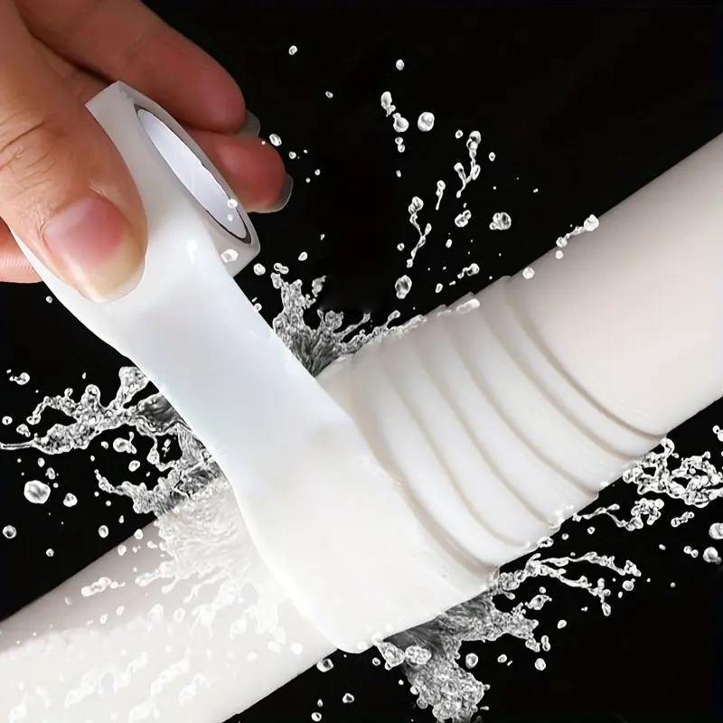 1 Roll, Self Fusing Silicone Tape, Pipe Leak Repair Tape, Waterproof Highly Elastic Self-adhesive Tape, White