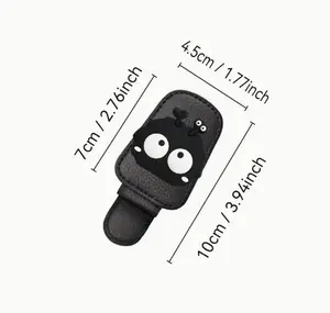 Multifunctional Car Glasses Clip,Universal Creative Cowhide Sunglasses Holder,Durable Car Sunshade Eyeglasses Clip. Portable Auto Interior Accessory, Convenient Storage Bracket for Glasses and Cards, Practical Stylish Car Decoration for All Vehicle Types