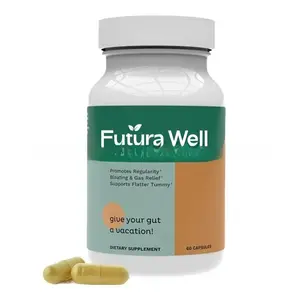 Futura Well Gut Health Probiotic Cleanse Capsules, Prebiotics Balance Digestion, Promote Health & Fitness