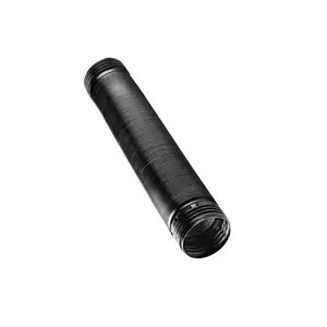 FLEX Drain 4 in. x 8 ft. Black Copolymer Solid Drain Pipe
