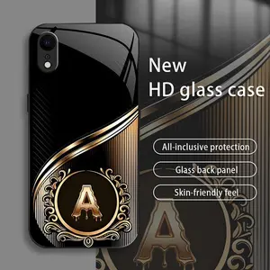 Suitable for [iPhone Xr] Brand New Personalized Acrylic Phone Case with Custom Letters — Ultra-Slim, Drop-Resistant, Scratch-Proof — Light Luxury Business Style — Premium Acrylic Material — Trendy & Stylish 996