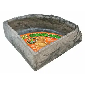 Zoo Med Repti Water Dish Rock Corner Bowl Assorted
